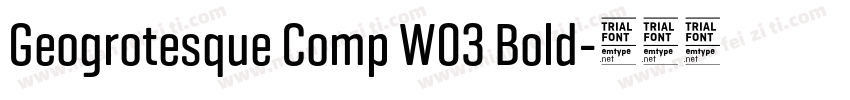Geogrotesque Comp W03 Bold字体转换